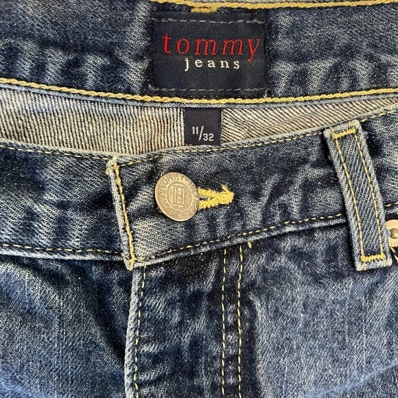 TOMMY JEANS Y2K Straight leg Denim Mid Rise Cheja Blue Jeans size 30 - Picture 4 of 6